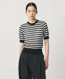 ＜AEWEN MATOPH＞人字紋條紋短袖針織