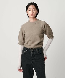 ＜AEWEN MATOPH＞羊毛×貂毛混紡5分袖針織