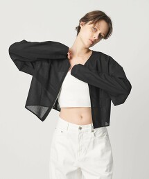 ＜AEWEN MATOPH＞透膚拉鍊外套