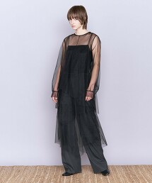 ＜AEWEN MATOPH＞P 烏干紗 2WAY 蛋糕洋裝 日本製