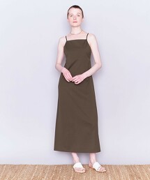 ＜AEWEN MATOPH＞C 方形 吊帶連身洋裝 日本製