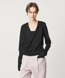 ＜AEWEN MATOPH＞針織前交叉開襟衫 日本製