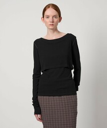 ＜Pheeta＞Hedy 透膚層次上衣/014C-CU5 日本製