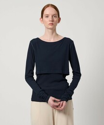 ＜Pheeta＞Hedy 透膚層次上衣/014C-CU5 日本製