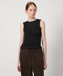 ＜Pheeta＞Hedy 透膚層次坦克背心/014C-CU1 日本製