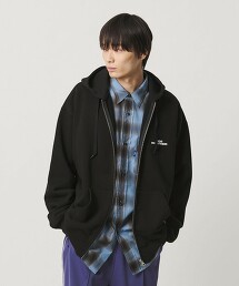 ＜NICE WEATHER＞LOGO拉鍊連帽上衣