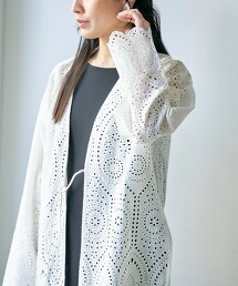 【RONEL】蕾絲開襟襯衫