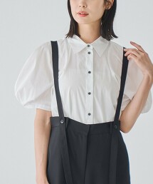 【RONEL】繭型短袖傘狀罩衫