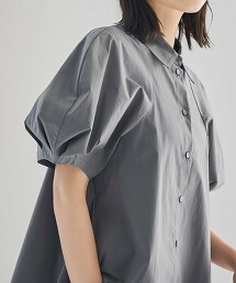 【RONEL】繭型短袖傘狀罩衫