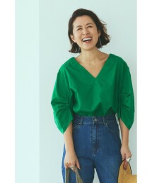 【RONEL】大草直子聯名 AMARC抓皺袖罩衫