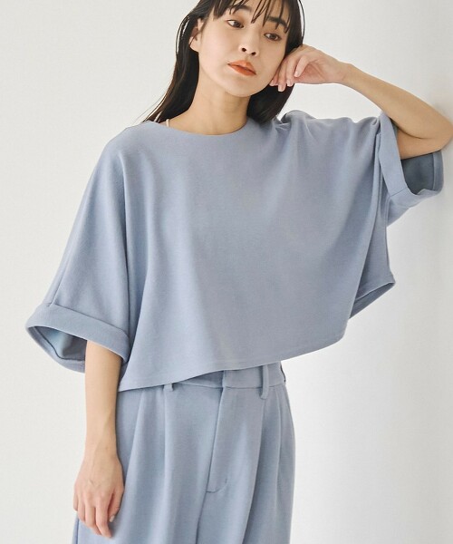 【RONEL】抗皺棉粒喬其紗短版上衣