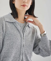 【RONEL】毛圈紗布開襟襯衫