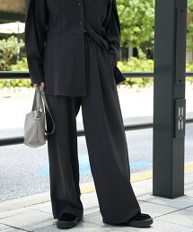 【RONEL】（彈性・抗皺）喬其紗舒適休閒長褲
