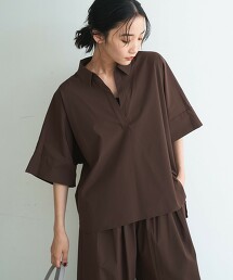 【RONEL】機能土耳其袖罩衫＋打摺輕便寬褲 套組 涼感/防潑水/抗皺/2way彈性