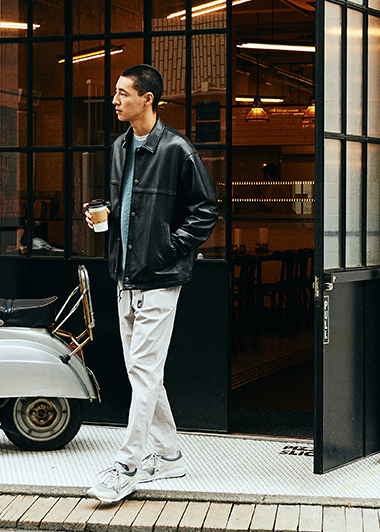 BEAUTY&YOUTH Leather Coach Jacket