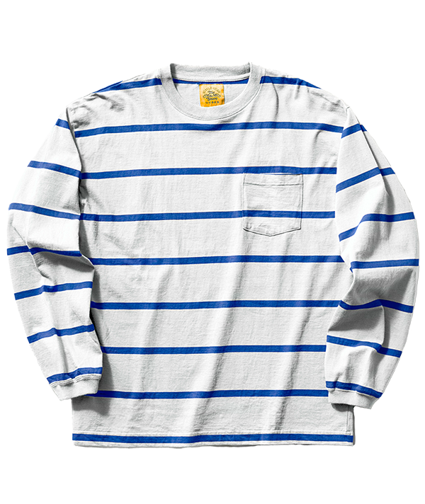 BORDER LONG T-SHIRT