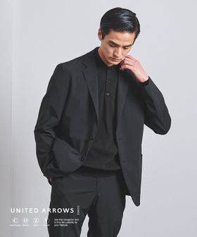 UNITED ARROWS/聚脂纖維 府綢 單排2鈕釦 西裝外套 COZY/SET UP