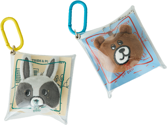 Usapy × coen bear 迷你透明收納吊飾